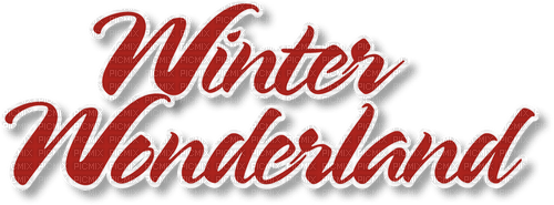 Winter Text Red White - Bogusia - ücretsiz png