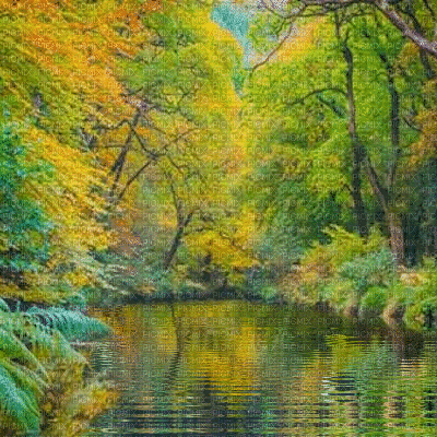 Autumn Forest Background - Darmowy animowany GIF