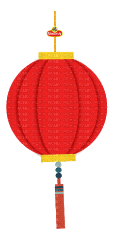 red Asian Chinese lantern - Zdarma animovaný GIF