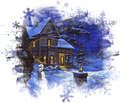 cecily-maison hiver - ücretsiz png