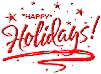 soave text happy holidays  deco red - bezmaksas png