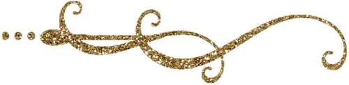 kikkapink deco scrap gold glitter border - Free PNG
