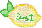 cute lemon sweet pixel art fruit - GIF animado gratis