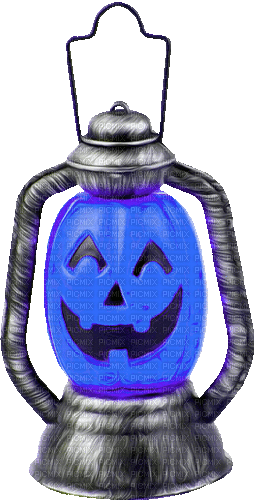 Lantern.Silver.Blue.Animated - KittyKatLuv65 - Бесплатни анимирани ГИФ