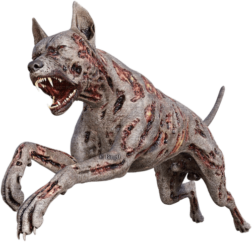 Y.A.M._Zombie dog gothic - PNG gratuit