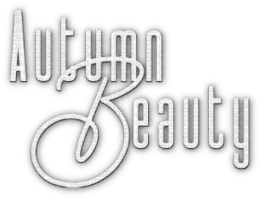 soave text autumn beauty white - 無料png