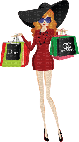 Kaz_Creations Woman-Femme-Shopping - ilmainen png