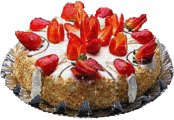 Torte, Erdbeertorte - Darmowy animowany GIF