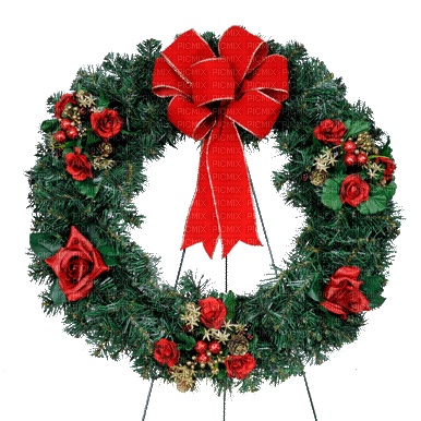 Kaz_Creations Deco Sympathy Spray Christmas Wreath - bezmaksas png