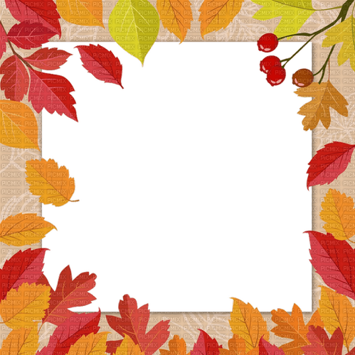 autumn frame - 免费PNG