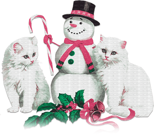 soave cat christmas winter animals deco friends - фрее пнг