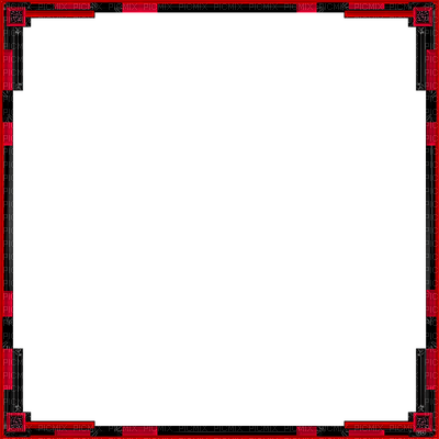 Black Red Frame - PNG gratuit