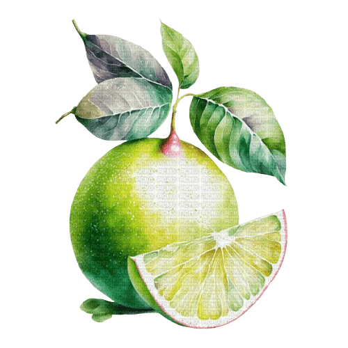 lime watercolor Bb2 - gratis png