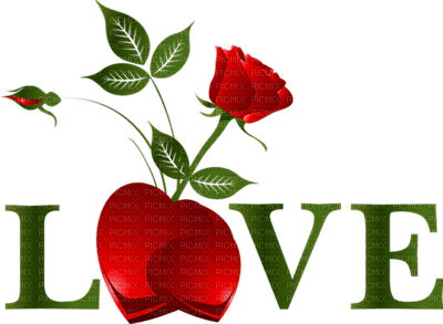 Kaz_Creations Deco Love Logo Text Flower - besplatni png