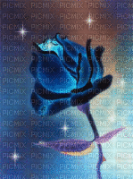 flor azul - Бесплатный анимированный гифка