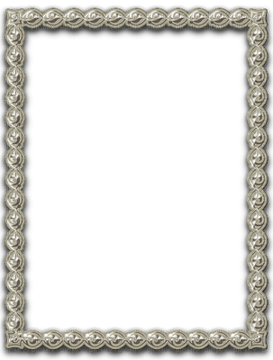 minou52-frame-silver - ingyenes png