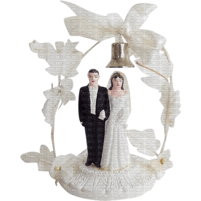 Kaz_Creations Deco Wedding Cake Topper - PNG gratuit
