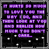 purple and black love emo text blinkies - Free animated GIF