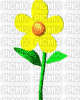 flor amarilla - GIF เคลื่อนไหวฟรี
