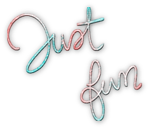 soave text just fun pink teal - PNG gratuit