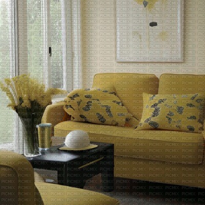Yellow Living Room - Free PNG