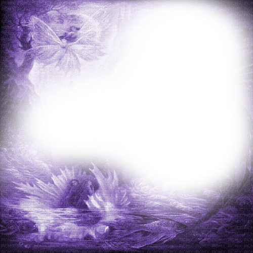Y.A.M._Fantasy frame purple - gratis png