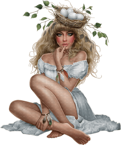 Woman. Easter. Leila - δωρεάν png