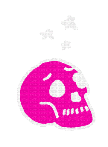 neon skull - Безплатен анимиран GIF