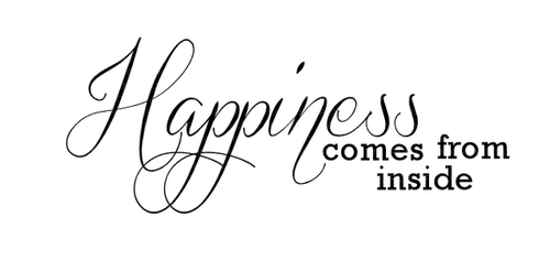 kikkapink inside happiness quote text - Free PNG