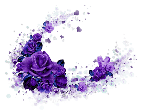 purple roses 4 - PNG gratuit