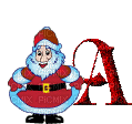 Kathleen Reynolds Alphabets Colours Tree Santa Letter A - Ingyenes animált GIF