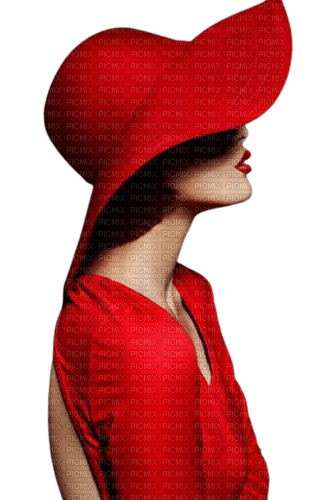 lady  in red - png gratuito
