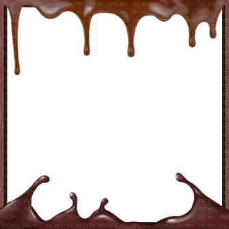 Chocolate.Cadre.Frame.Brown.Victoriabea - PNG gratuit