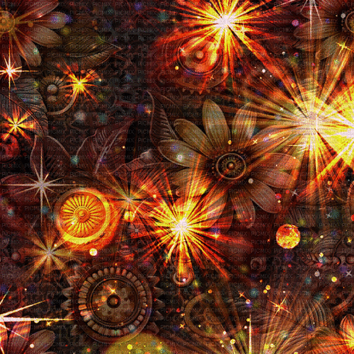 SM3 GOLD STEAMPUNK GIF ANIMATED LIGHT - Free animated GIF