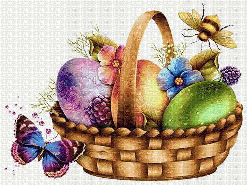 Easter Basket - Gratis animerad GIF