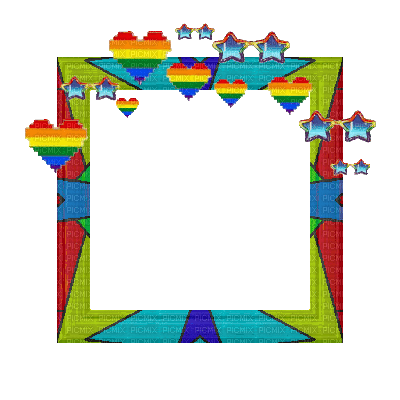 Small Rainbow Frame - Zdarma animovaný GIF