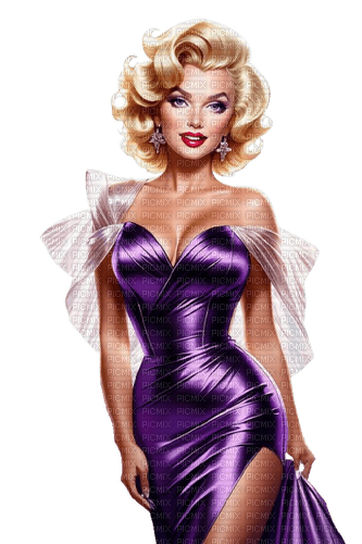 Marilyn Monroe - Rubicat - nemokama png