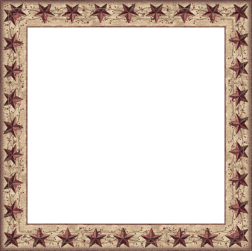 Frame Beige Stars Christmas - Bogusia - 免费PNG