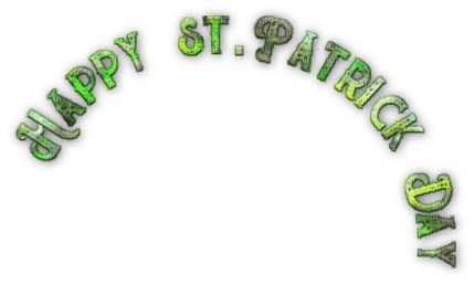 SOAVE text ST.PATRICK  GREEN - besplatni png