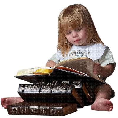 Kaz_Creations Baby Enfant Child Girl Books - png gratuito