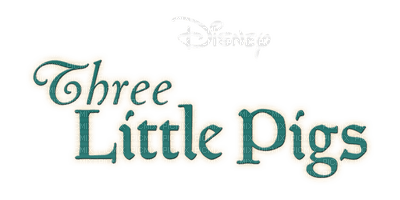Kaz_Creations Cartoons Cartoon Three Little Pigs Logo - PNG gratuit