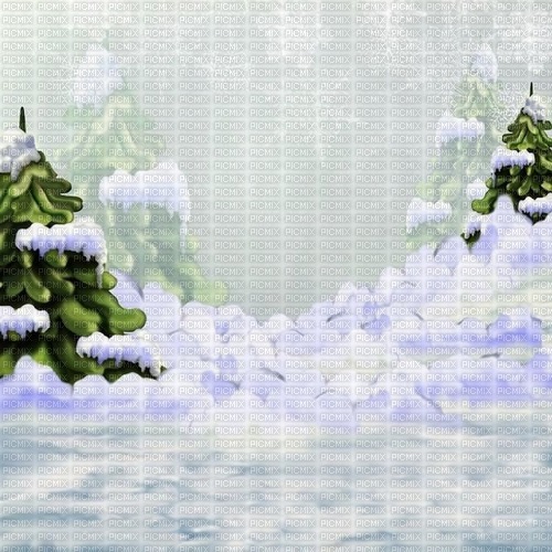 Background Winter Christmas Tree Snow - Bogusia - png ฟรี