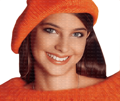 woman in orange by nataliplus - PNG gratuit