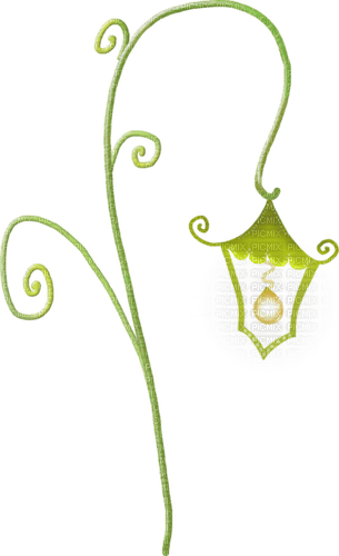dolceluna green lamp - PNG gratuit