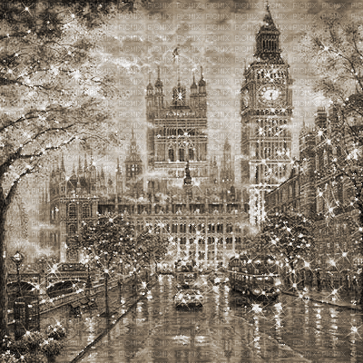 kikkapink  london gif glitter vintage background - Free animated GIF
