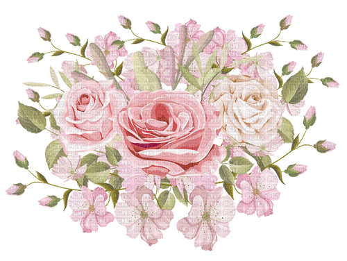 kikkapink deco pink rose roses - бесплатно png
