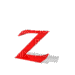 Kaz_Creations Alphabets Jumping Red Letter Z - GIF animé gratuit
