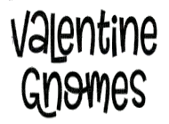 valentine gnomes text gif - Бесплатный анимированный гифка