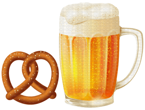 Beer and Pretzel - ilmainen png
