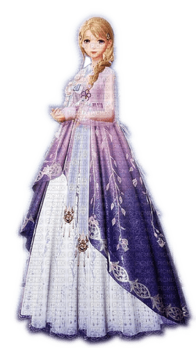 Rena purple Anime Princess Prinzessin - gratis png